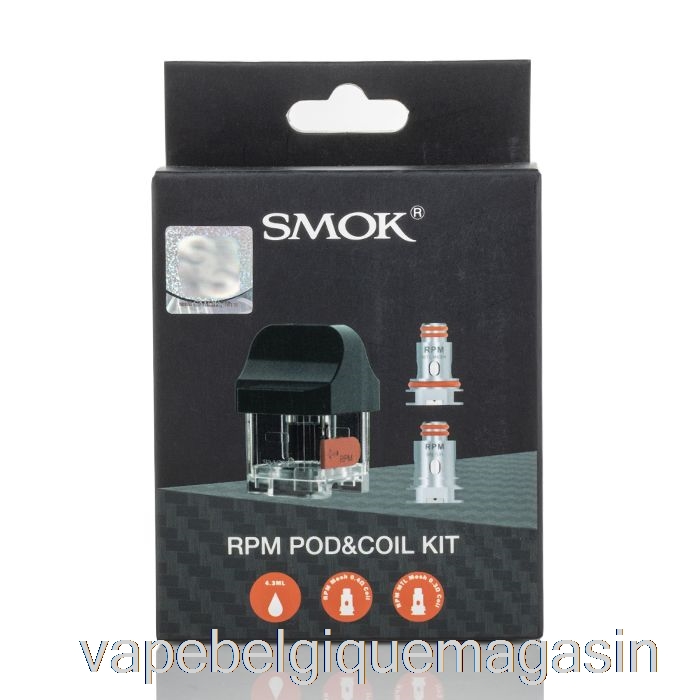 Vape Shop Bruxelles Smok Rpm40 Remplacement Pods 4,3 Ml Rpm Pod [pod Standard + 2 Résistances]